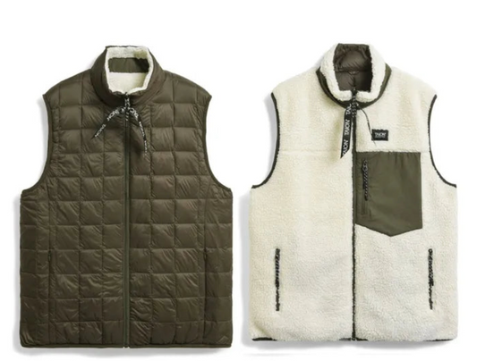 TAION - Veste Gilet Boa Réversible