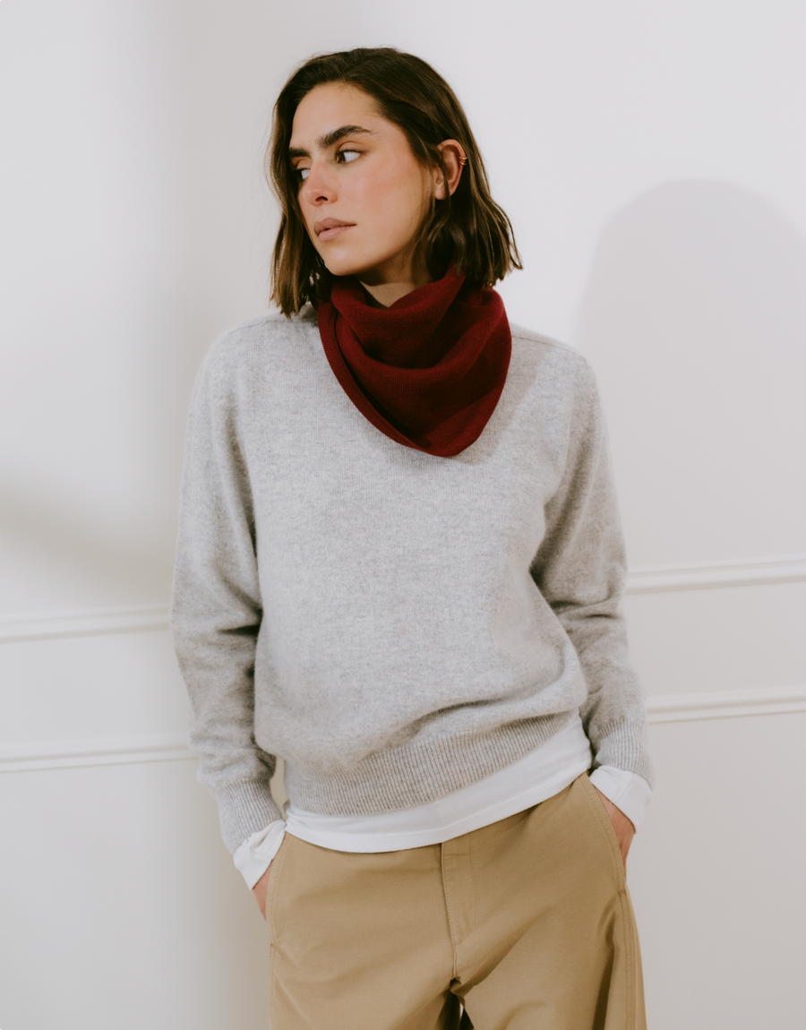 TRICOT JEAN MARC - PULL TSOLINE COL ROND QUARTZ