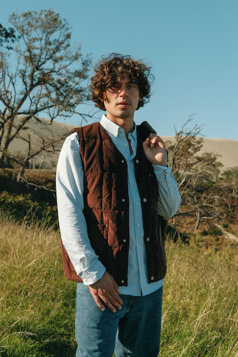 TAION - Work Corduroy V-Neck Sleeveless Vest