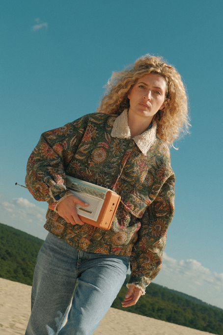 L'ÎLE BLEUE -  BLOUSON JIM FOURRÉ Peacock 4