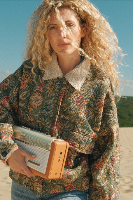 L'ÎLE BLEUE -  BLOUSON JIM FOURRÉ Peacock 4