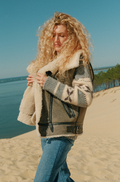 SERGE PARIENTE - Christelle Sleeveless Jacket