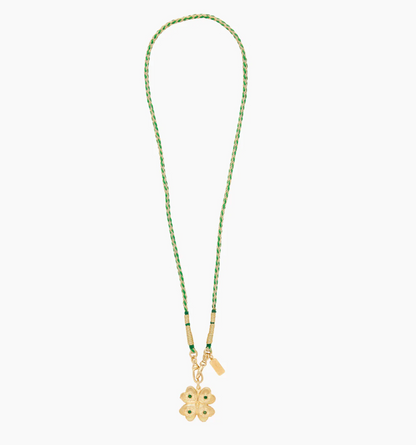 VIRGINIE BERMAN - Collier cordon Chance vert