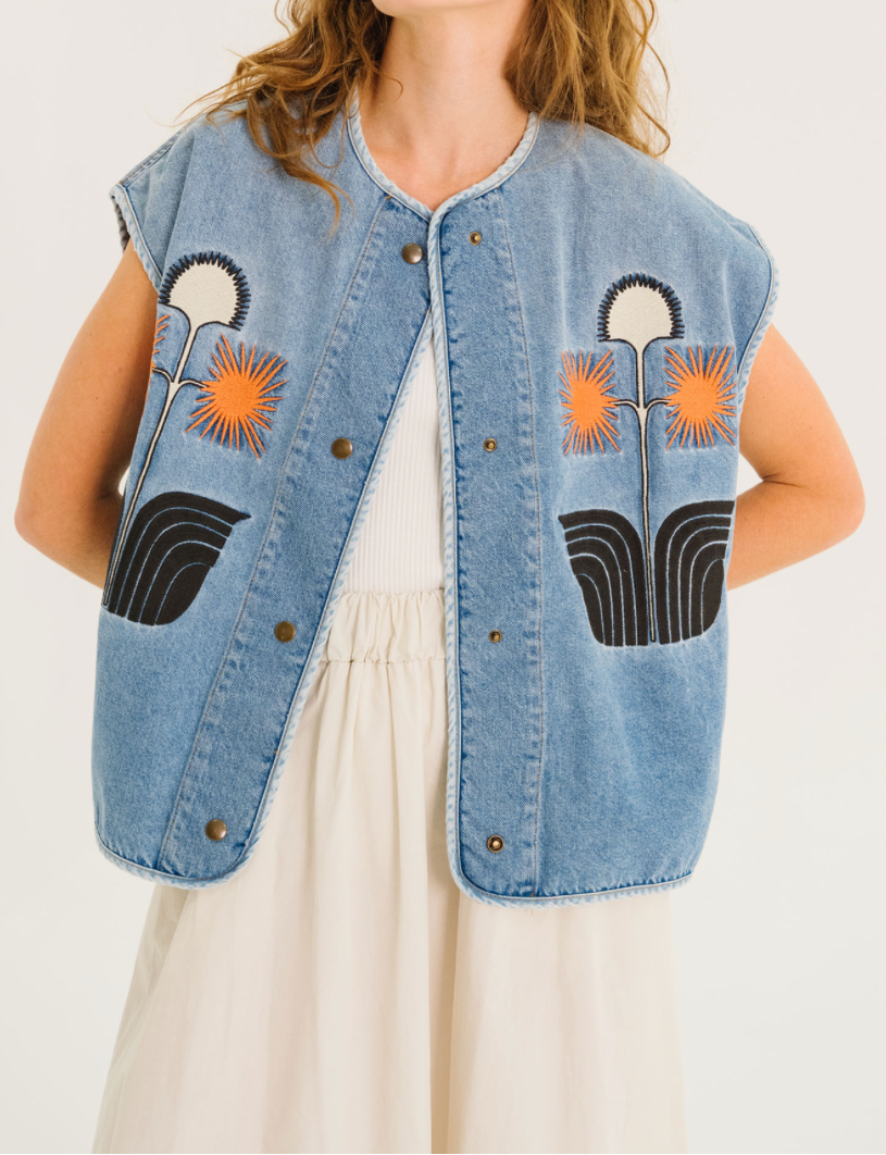 TINSELS - VESTE ETZIO EN DENIM BLEU