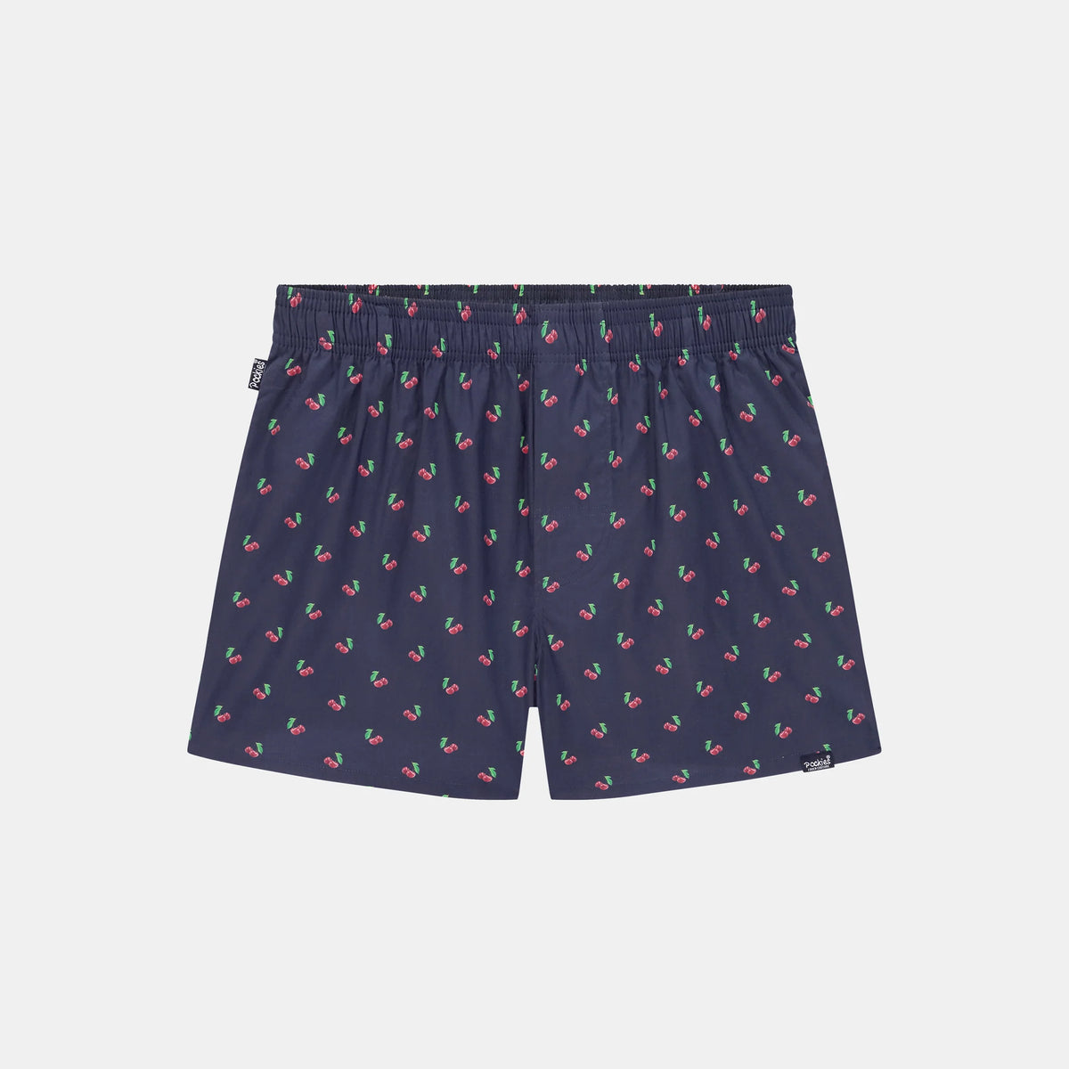 Boxer Pockies Cherry marine à imprimé cerises, vue principale