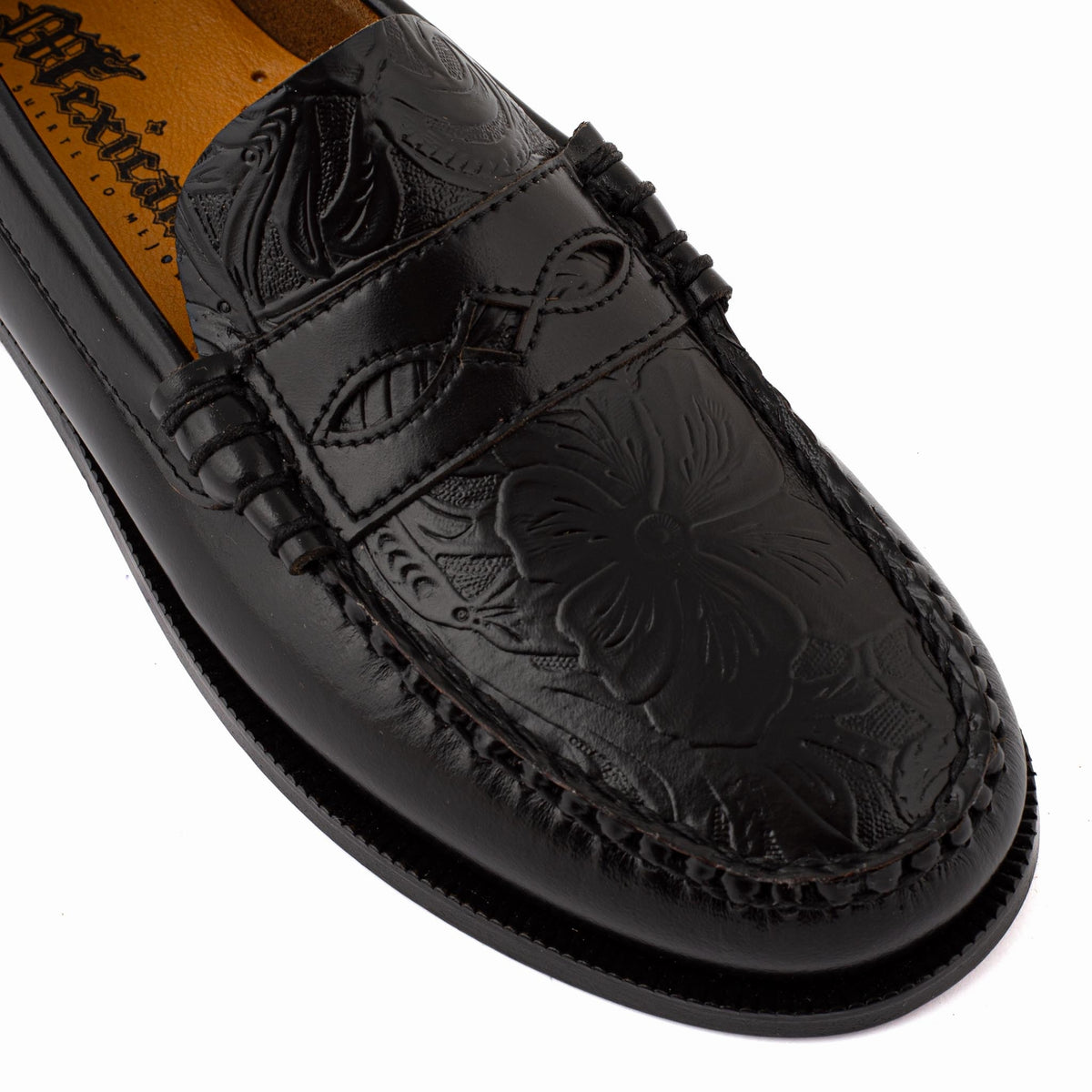 Mocassins femme Mexicana Cincelado coloris noir, quatrième vue