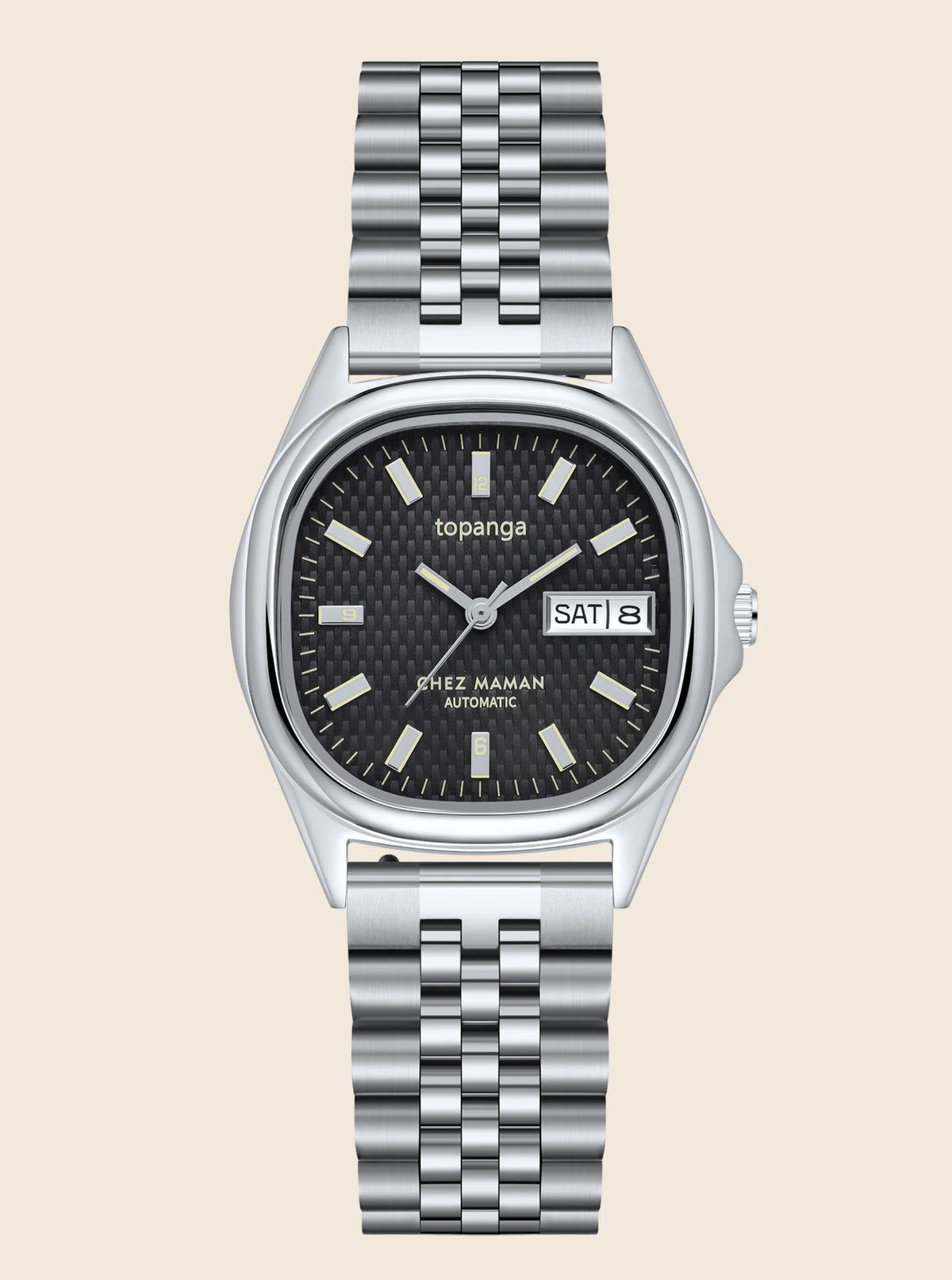Montre Chez Maman Topanga Stone Grey bracelet jubilee, vue principale