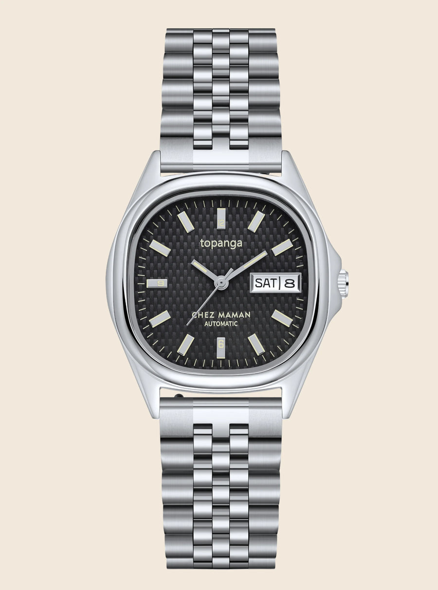 Montre Chez Maman Topanga Stone Grey bracelet jubilee, vue principale