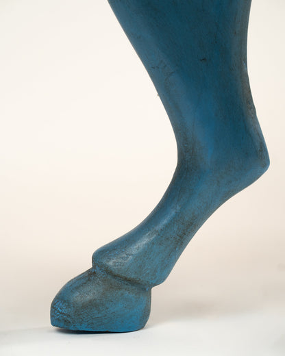 L'ÎLE BLEUE - PETITE CHAISE CHEVAL BOIS BLEU