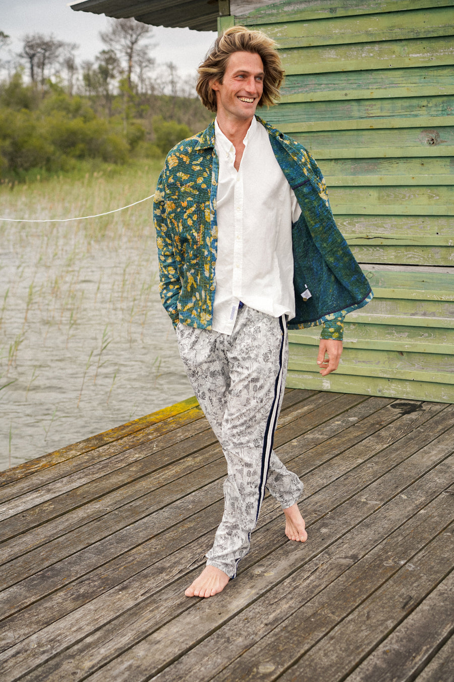 THE BLUE ISLAND - Kantha Udupi Jacket