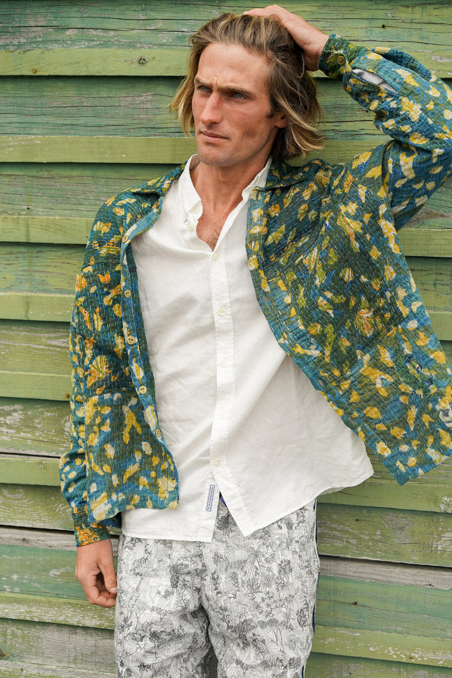 THE BLUE ISLAND - Kantha Udupi Jacket