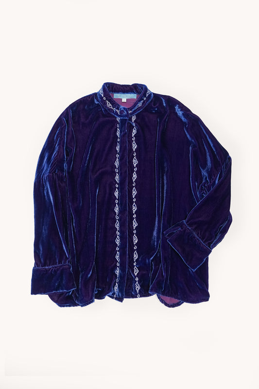 L'ÎLE BLEUE - BLOUSE CATHERINE BRIGHT BLEUE