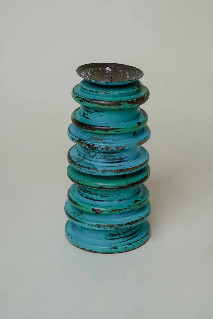 L'ÎLE BLEUE - Bougeoir en Acacia