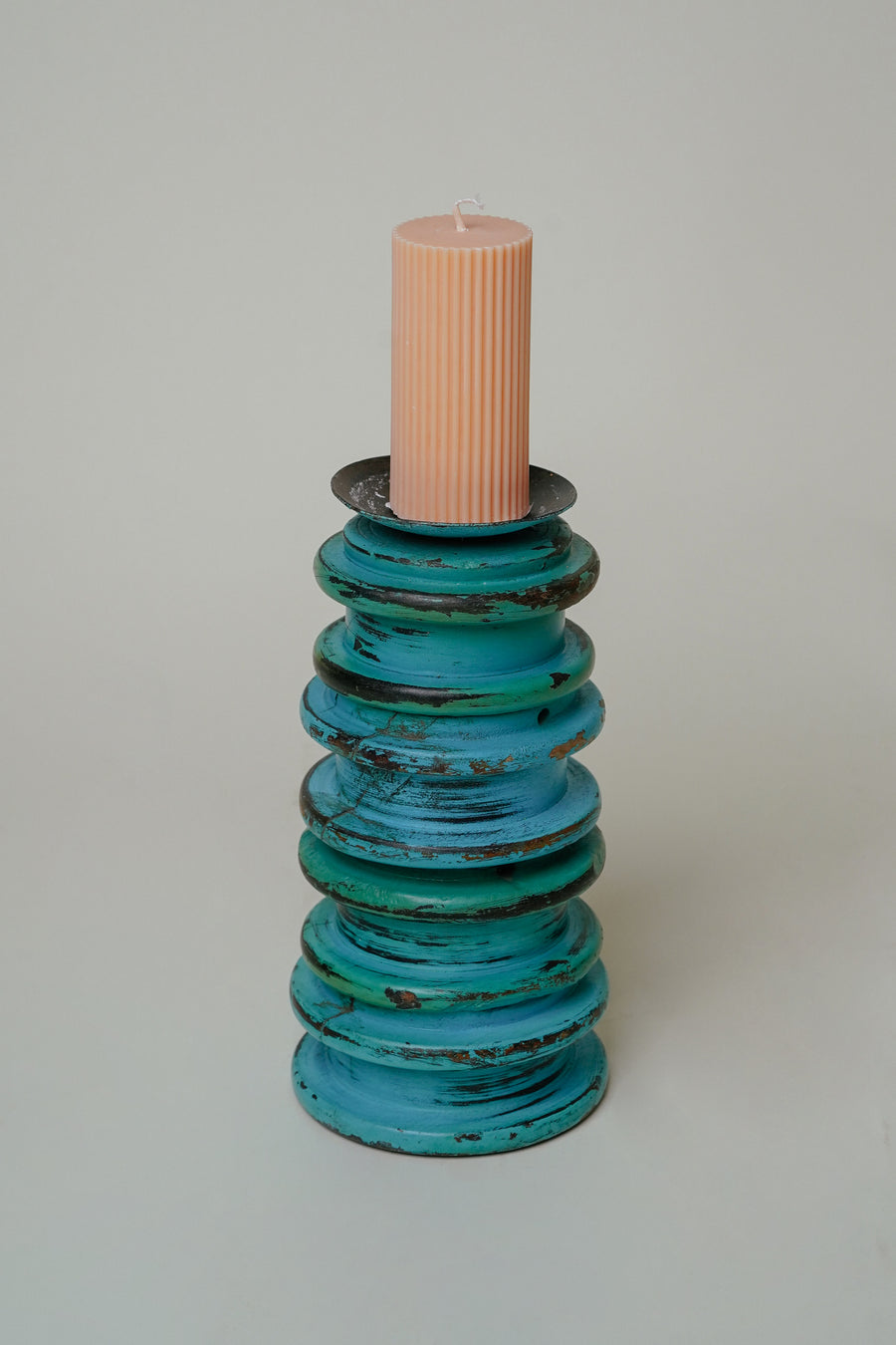 L'ÎLE BLEUE - Bougeoir en Acacia