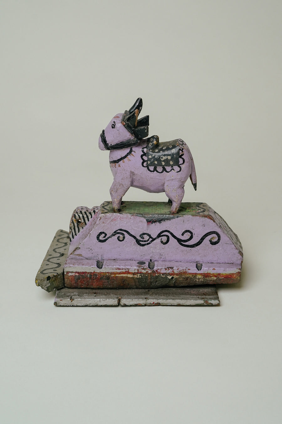 L'ÎLE BLEUE - Vache en Bois d'Acacia