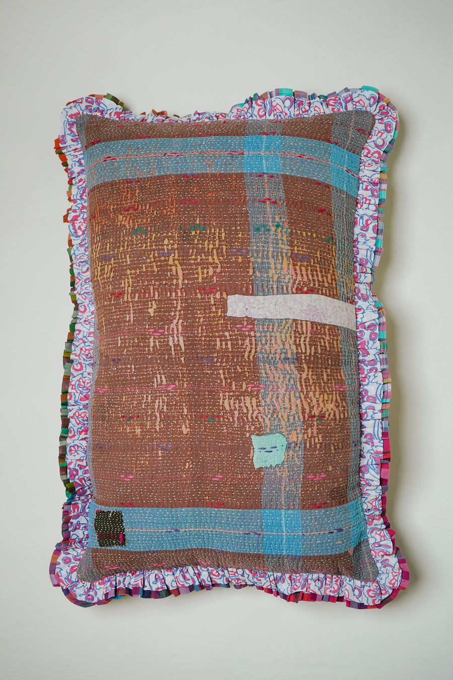 THE BLUE ISLAND - Kantha Cushion Cover 1