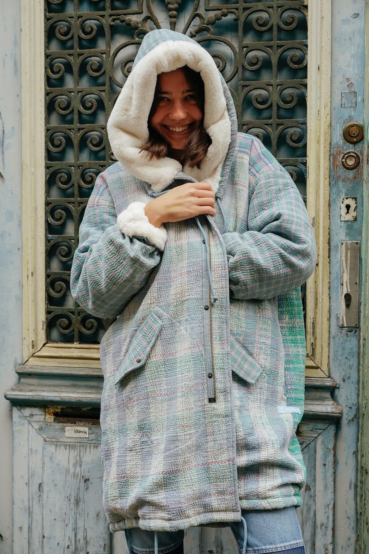 L'ÎLE BLEUE - Manteau Meenu Pièce Unique