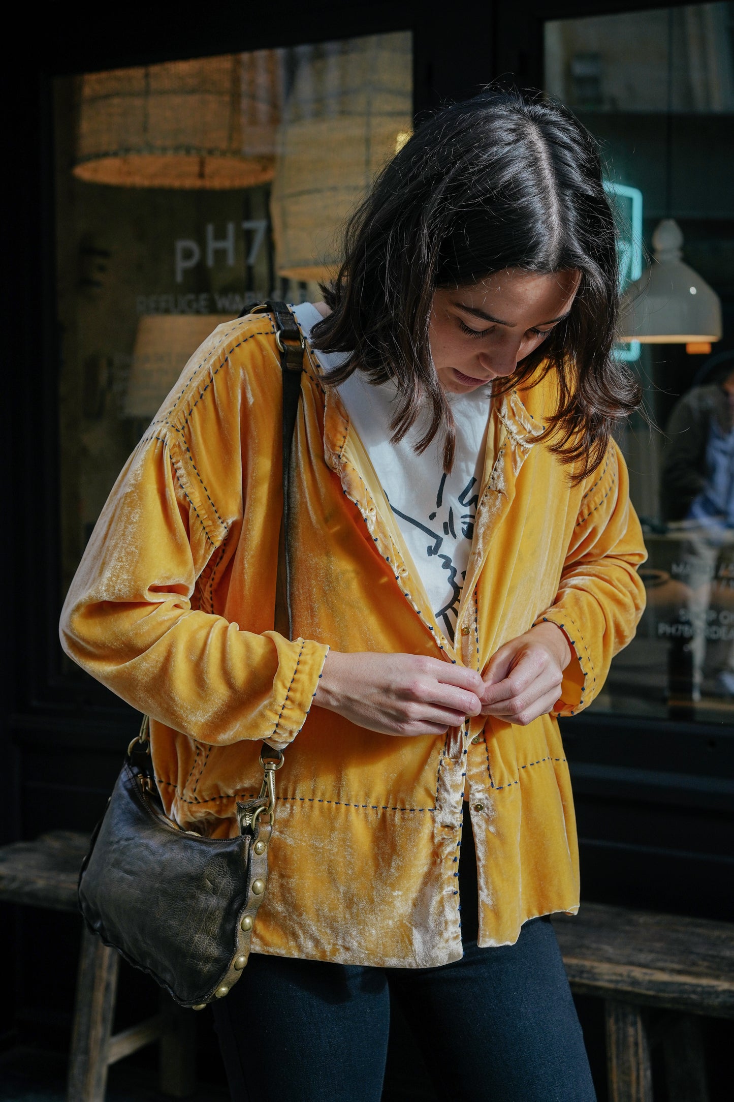 L'ÎLE BLEUE - Blouse Frieda Yellow