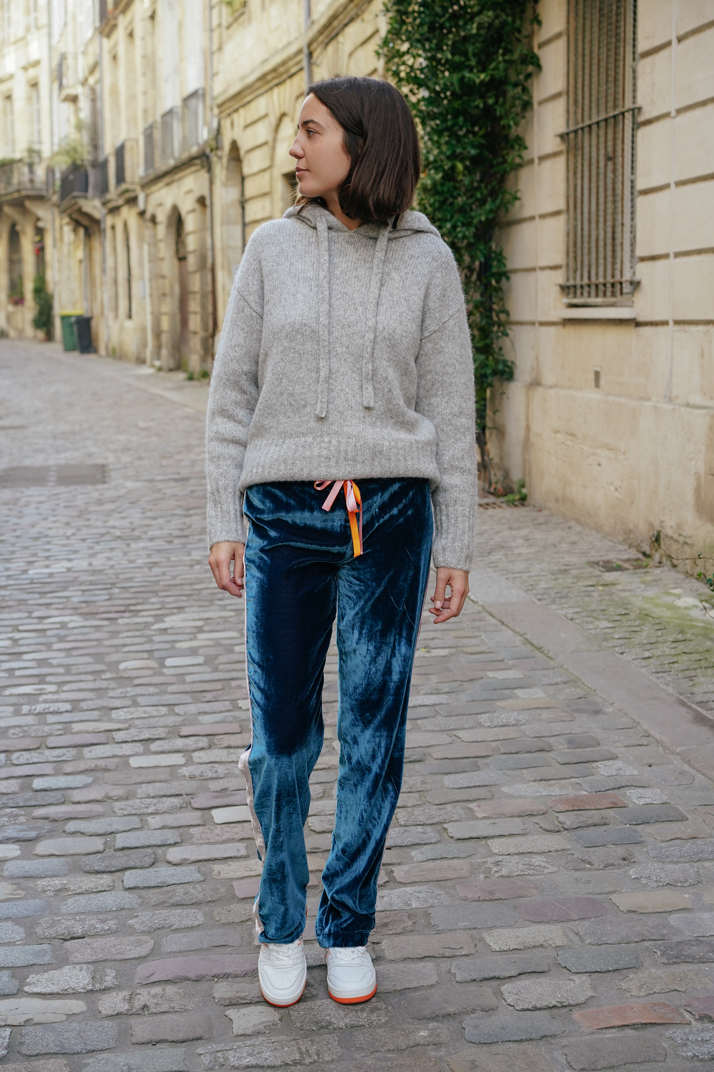 L'ÎLE BLEUE - Pantalon Sayani Denim Blue