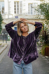 L'ÎLE BLEUE - Frieda Blouse Dark Mauve