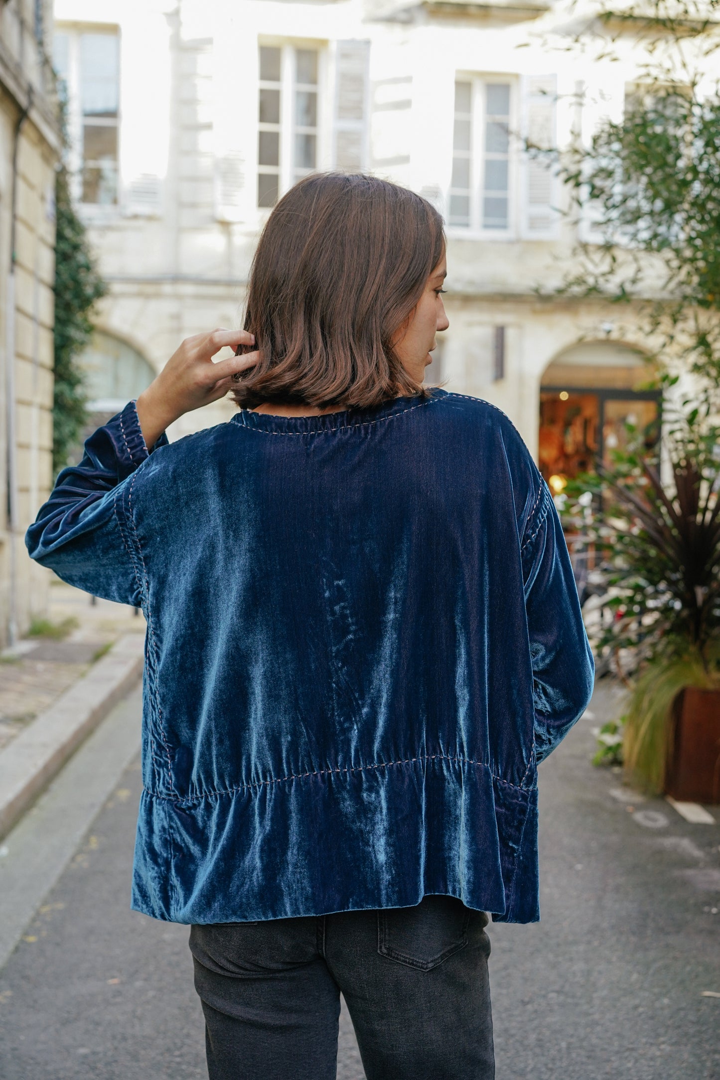 L'ÎLE BLEUE - Blouse Frieda Denim Blue