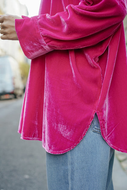 L'ÎLE BLEUE - Blouse Catherine Fushia