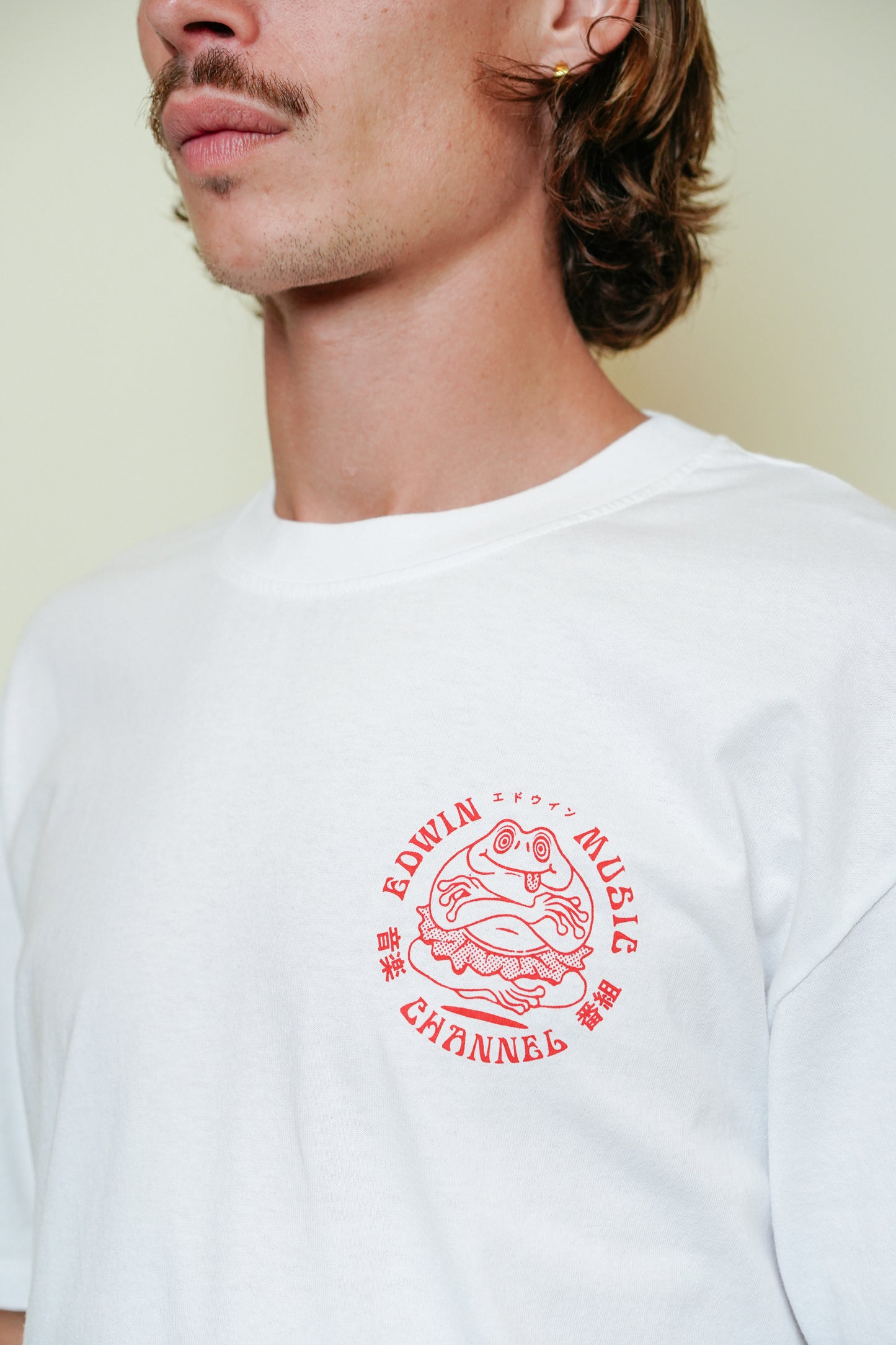 EDWIN - Music Channel Red T-shirt