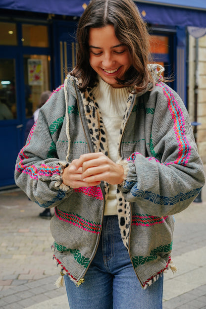 L'ÎLE BLEUE - Manteau Hoody Grey