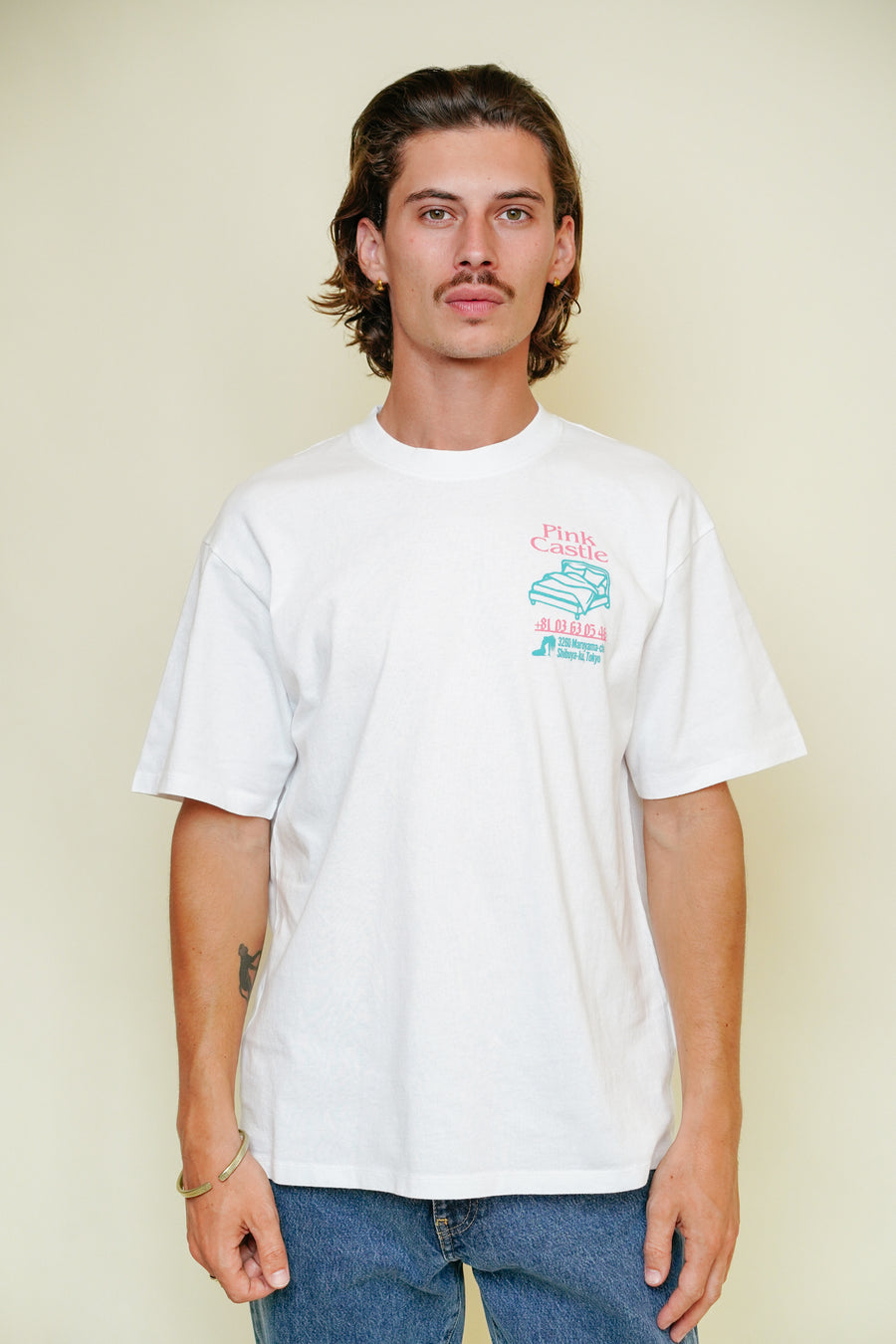 EDWIN - Pink Castle T-shirt