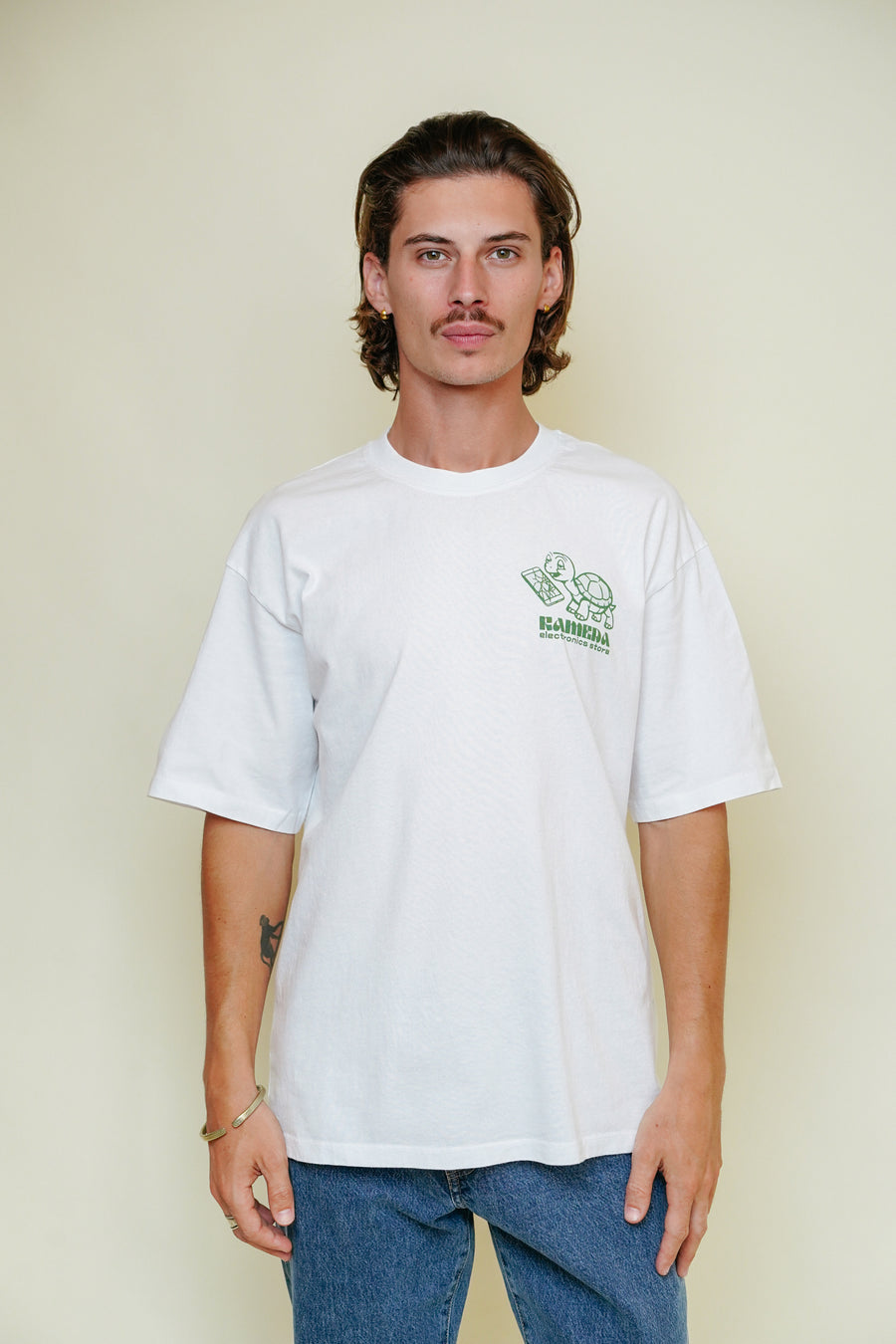 EDWIN - Kamera White T-shirt