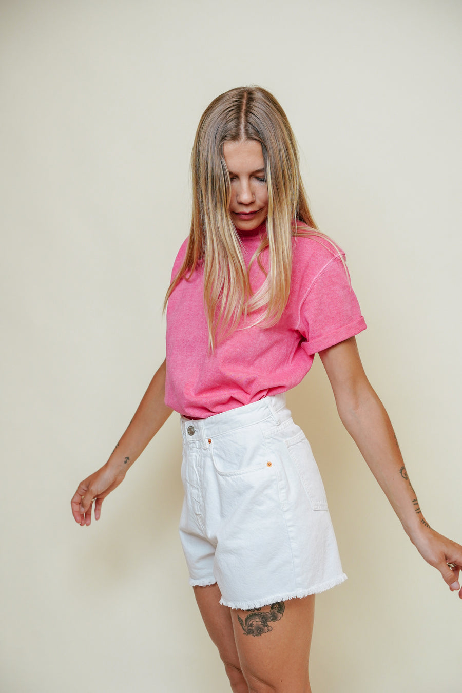 ACQUAVERDE - Short Linny Blanc