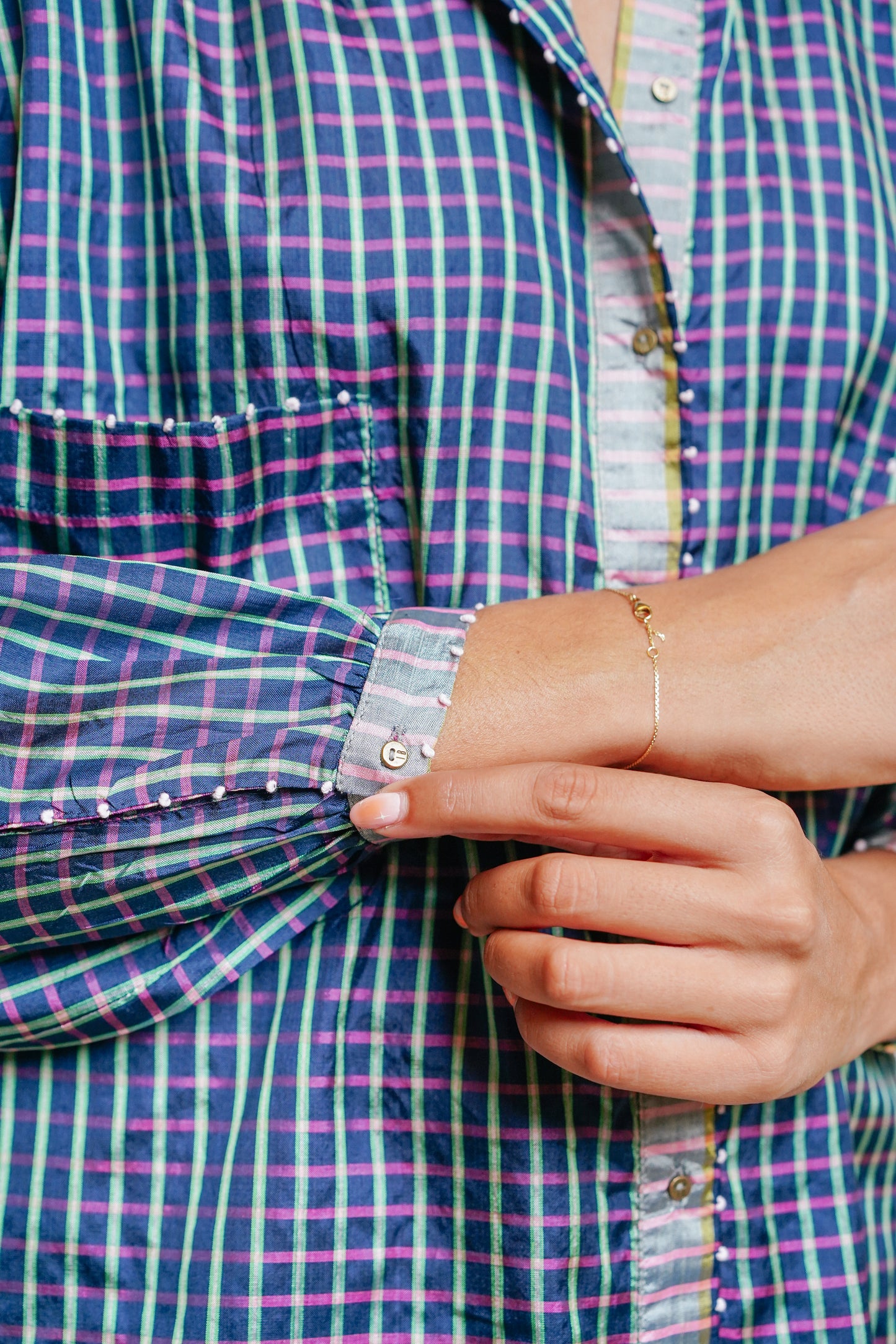 L'ÎLE BLEUE - Blouse Kamini Silk Navy
