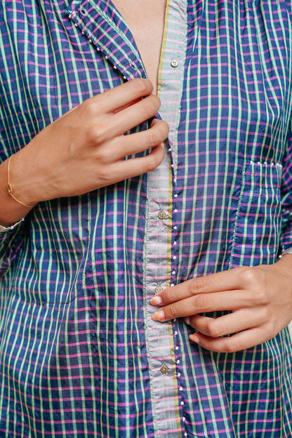 L'ÎLE BLEUE - Blouse Kamini Silk Navy