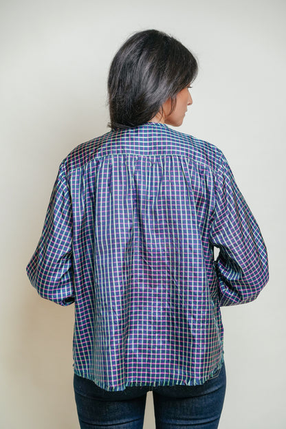 L'ÎLE BLEUE - Blouse Kamini Silk Navy