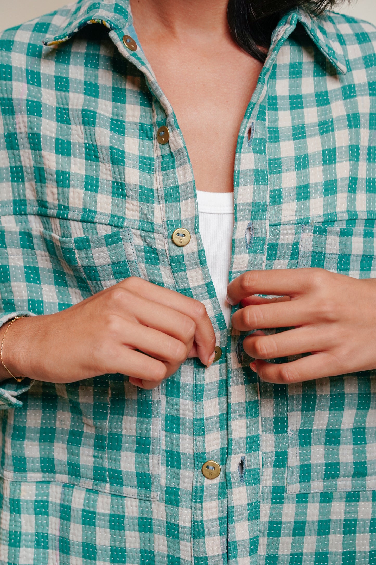 THE BLUE ISLAND - Kantha Jacket 10