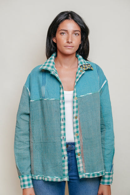 THE BLUE ISLAND - Kantha Jacket 10