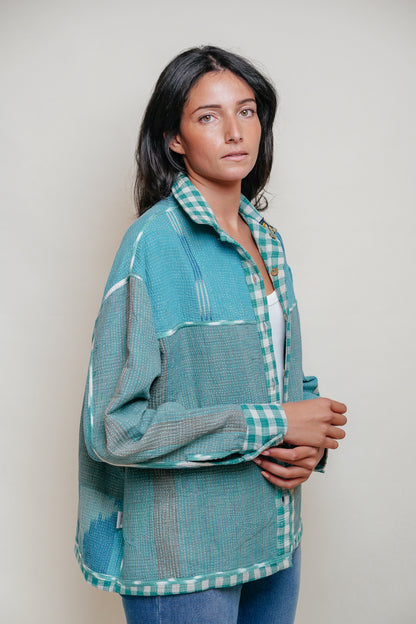 THE BLUE ISLAND - Kantha Jacket 10