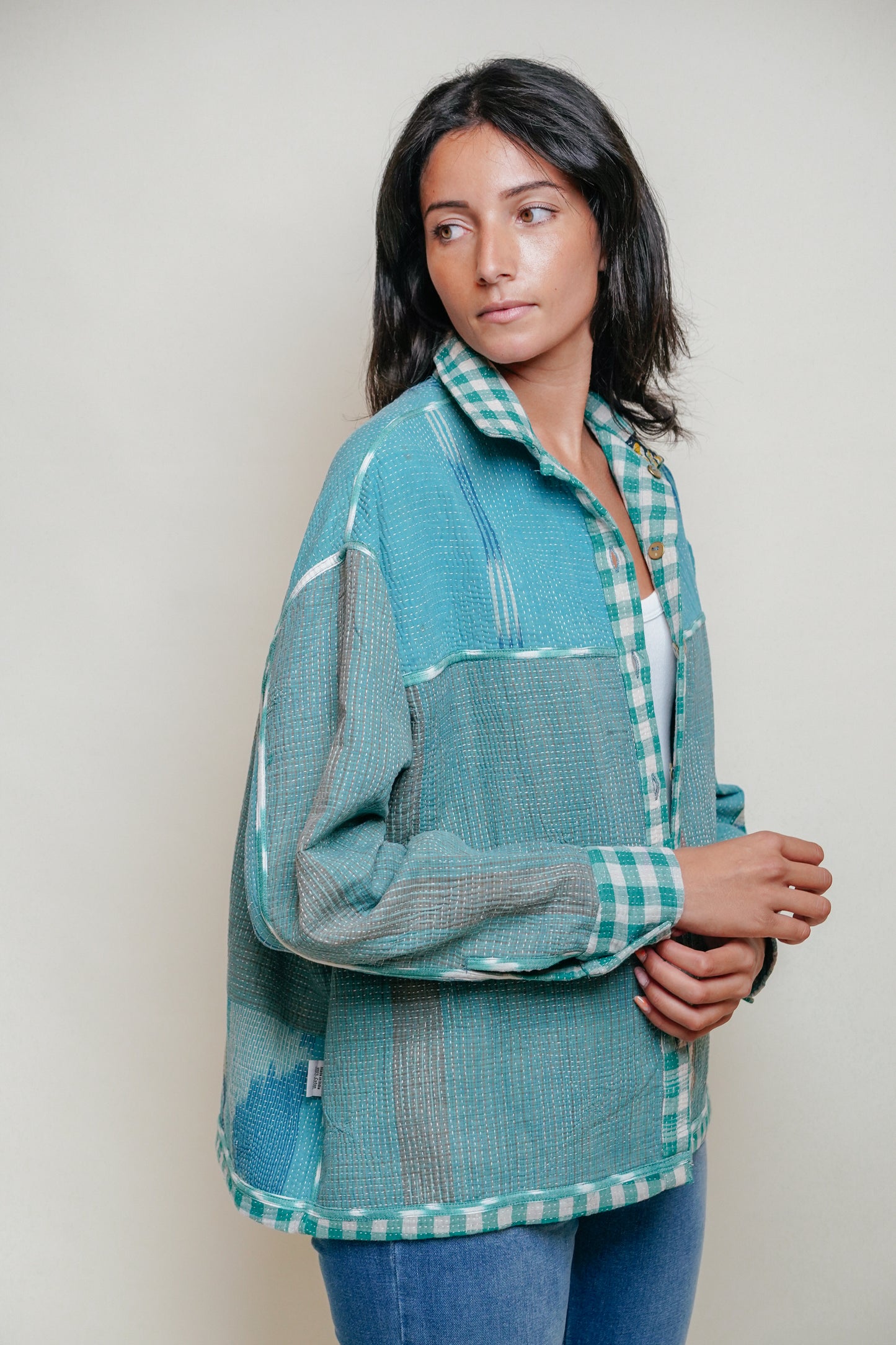 THE BLUE ISLAND - Kantha Jacket 10