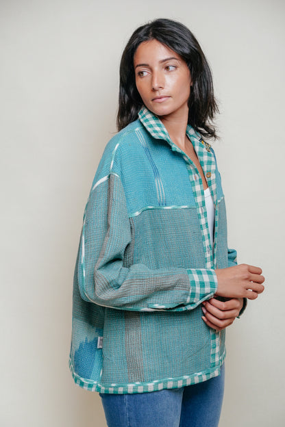 THE BLUE ISLAND - Kantha Jacket 10