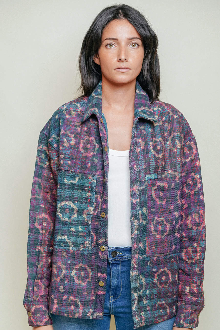 THE BLUE ISLAND - Kantha Jacket