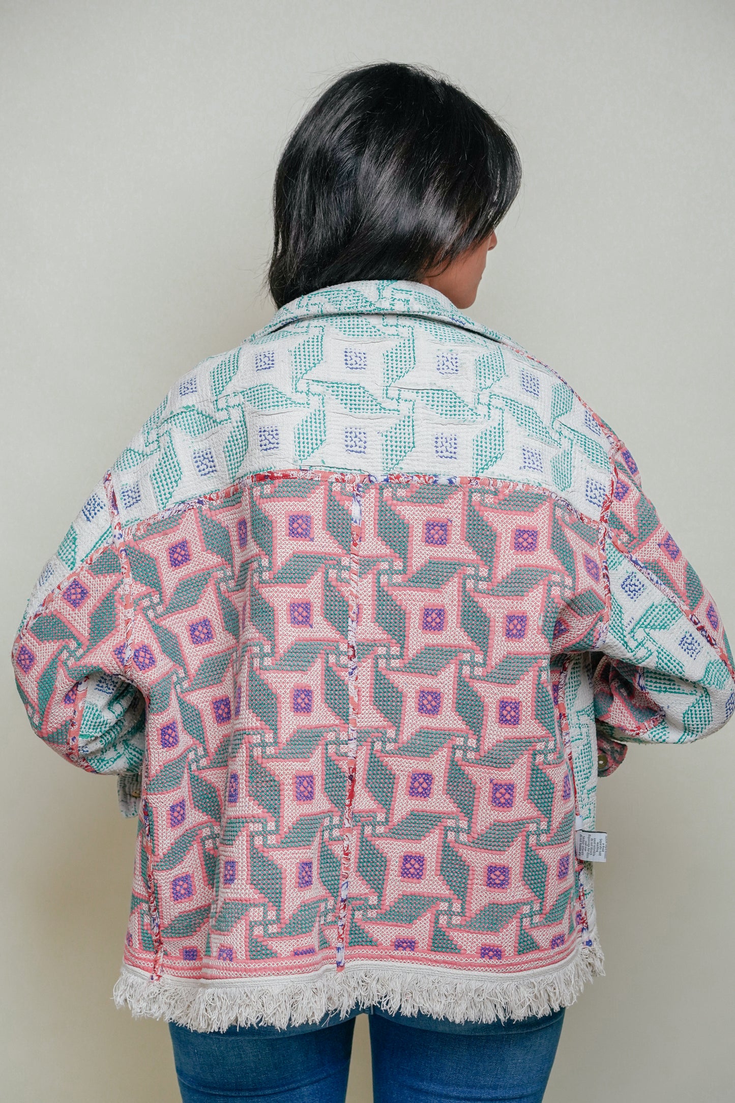 BLUE ISLAND - Kantha Lahori Patchwork Vest 1