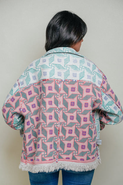 BLUE ISLAND - Kantha Lahori Patchwork Vest 1