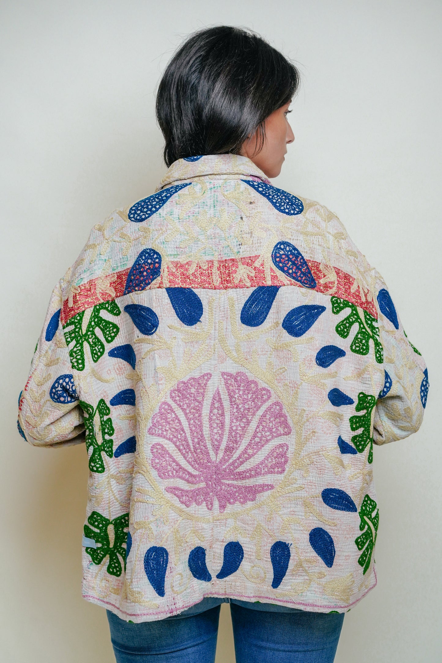 THE BLUE ISLAND - Suzani Kantha Jacket 16