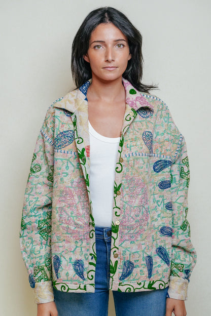 THE BLUE ISLAND - Suzani Kantha Jacket 16