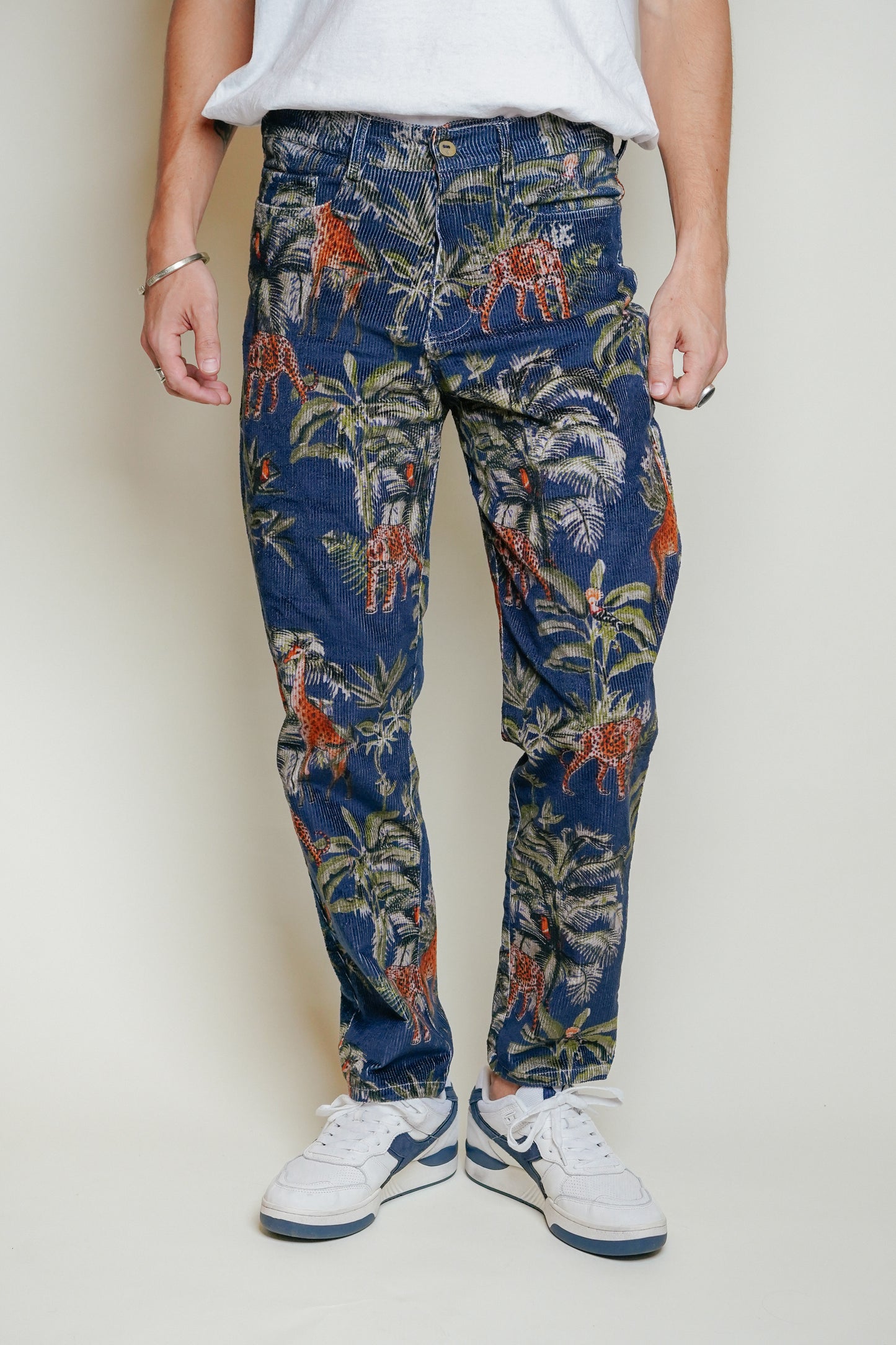 L'ÎLE BLEUE - Pantalon Cosmo Jungle