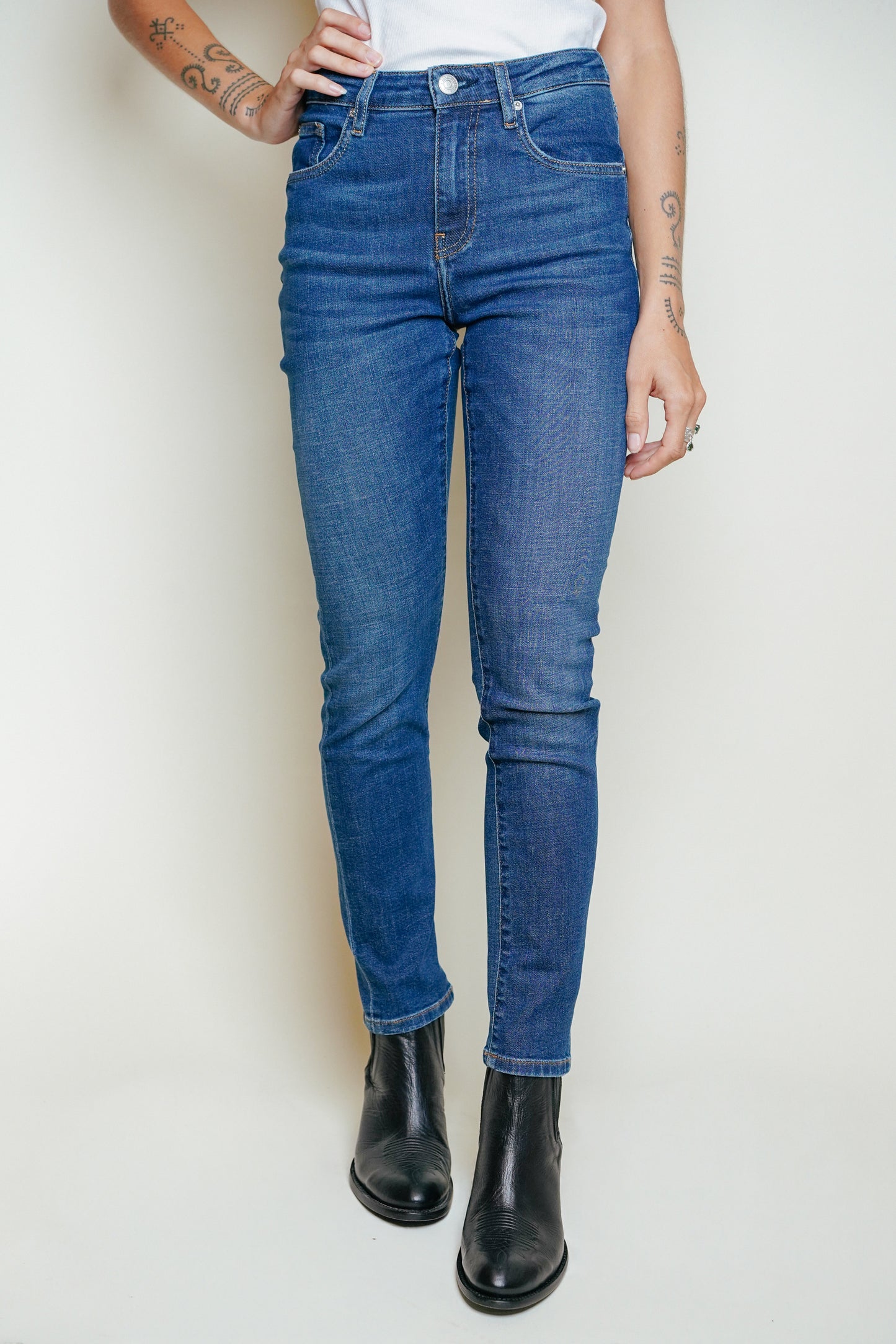 ACQUAVERDE - Jean Crystal Worn Dark