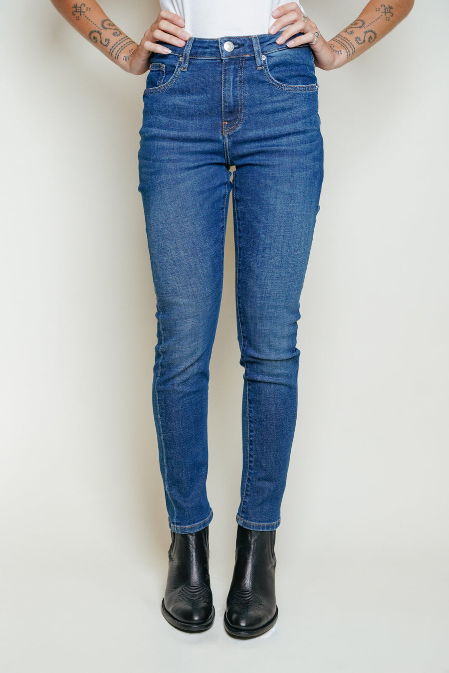 ACQUAVERDE - Jean Crystal Worn Dark