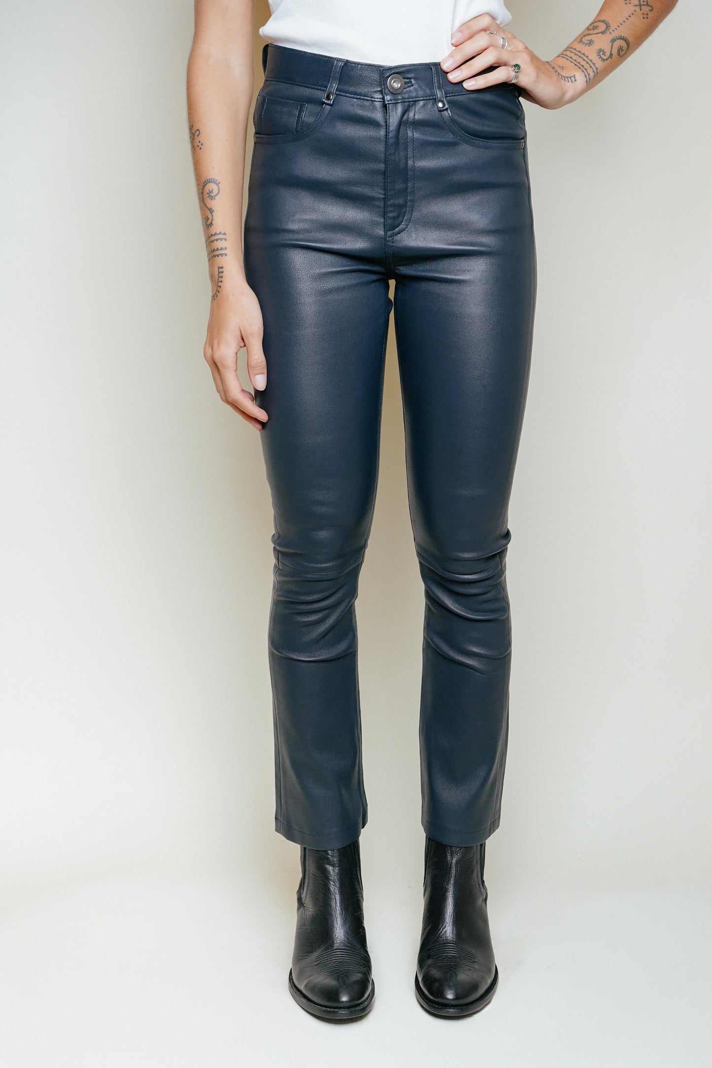 SERGE PARIENTE - Pantalon Manon Blue