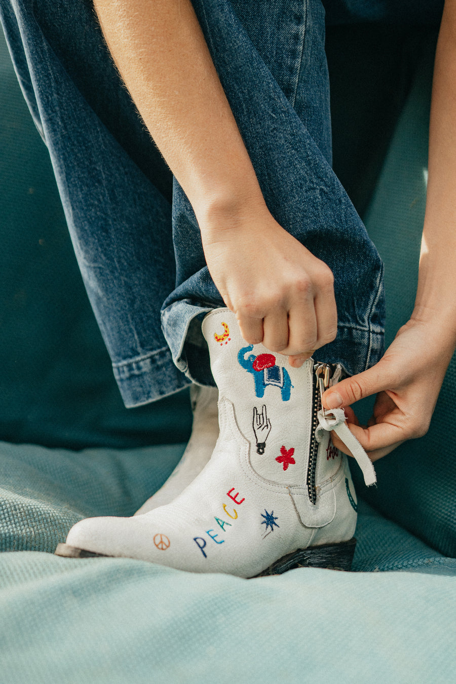 MEXICANA - Paraiso White Crackelada 