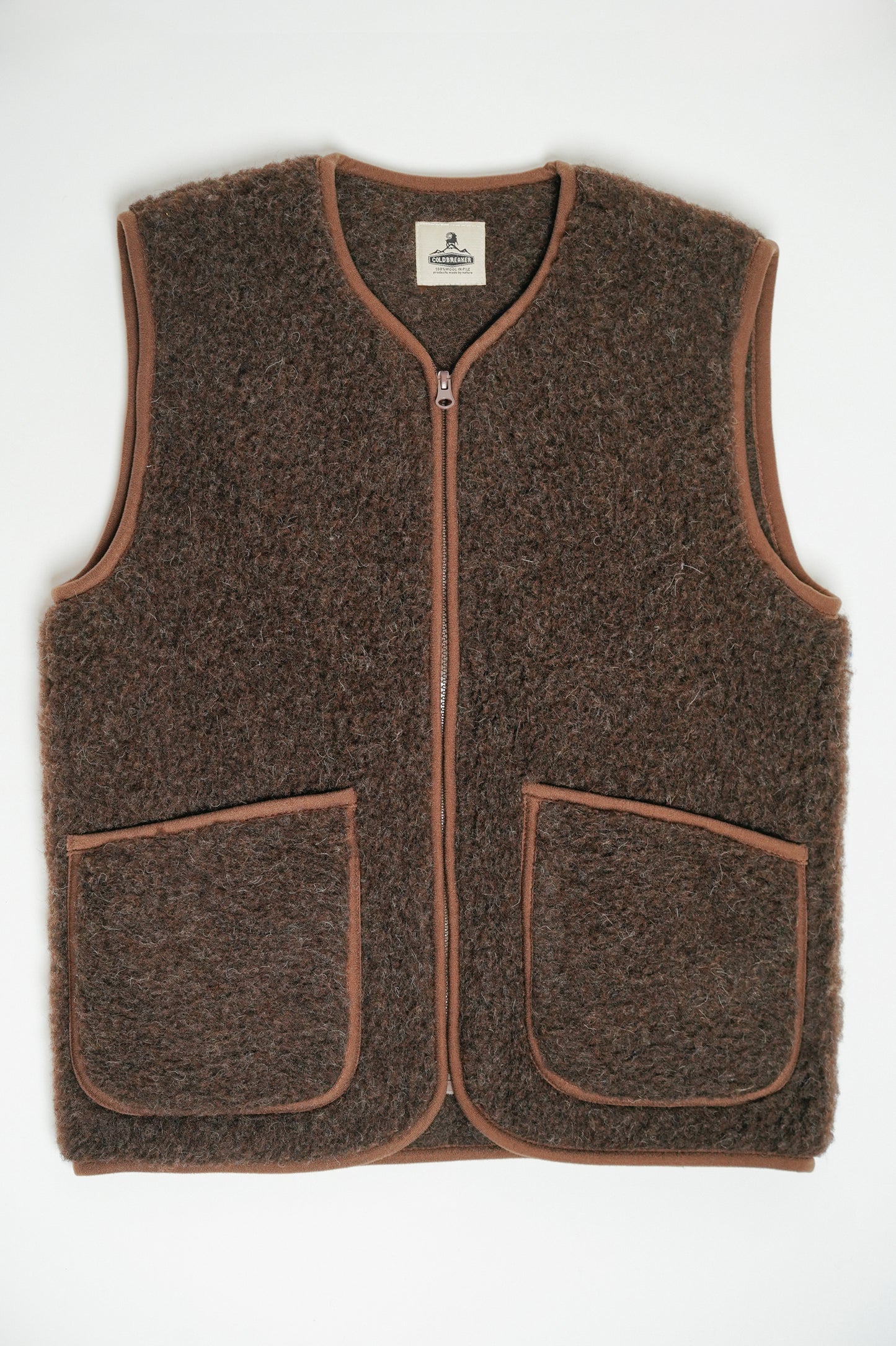COLDBREAKER - Brown Sleeveless Jacket